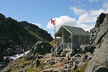 Hut of the canadian ranger Chilkoot Trail British Columbia Canada