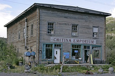 A souvenir shop in the village of Chitina Alaska USA