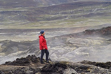 The new lavafield of the eruptions around 1980 the volcanic field of the volcano Krafla Iceland MR