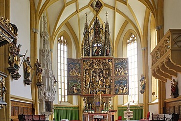 Interior view of gothic church in Heiligenblut Carinthia Austria