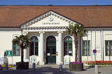 The former Leopolds bath houses now the tourist information center of the town Baden Lower Austria