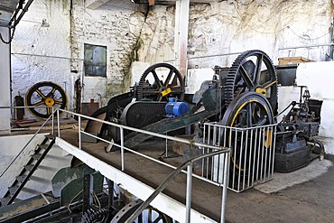 Old machinery in the sugar cane factory, Calhetta, Madeira, Portugal