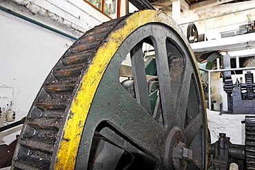 Old machinery in the sugar cane factory, Calhetta, Madeira, Portugal