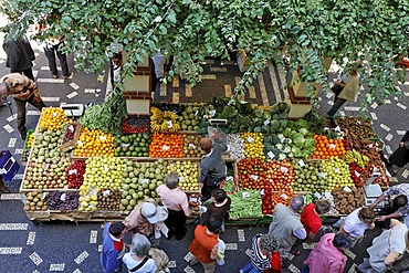 Fruits and vegetables are sold in the the market hall, Funchal, Madeira, Portugal