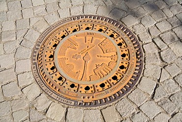 Duct cover in Berlin, Germany, Europe