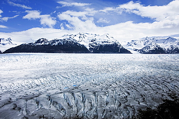 Glacier, Patagonian ice cap, Torres del Paine National Park, Patagonia, Chile