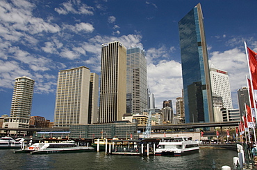 Sydney harbour bay, Circular quay ferry terminal, Sydney, Australiaia