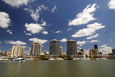 Skyline of Kangaroo Point, Brisbane, Queensland, Australia