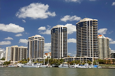 Skyline of Kangaroo Point, Brisbane, Queenlsand, Australia