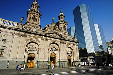 Cathedral, Plaza de Armas, Chile, South America