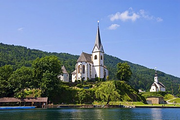 St. Primus and Felician Parish Church in Maria Woerth on Lake Woerthersee, Carinthia, Austria, Europe