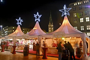 Christmas fair at Jungfernstieg in Hamburg, Germany