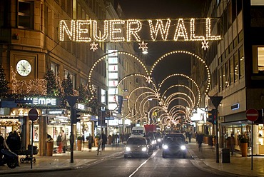 Illumination for Christmas at Neuer Wall, Hamburg, Germany