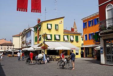 Picturesque town centre, Caorle, Adriatic region, Veneto, Italy