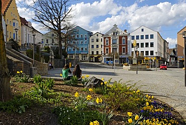 Market Square, Regen, Bavarian Forest, Lower Bavaria, Germany, Europe