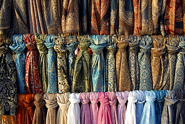 Scarves, Burano, Burano Island, Venice, Veneto, Italy, Europe