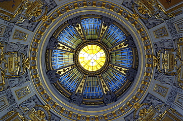 Interior view of the dome at Berlin Cathedral, Berlin, Germany, Europe