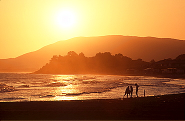 Sunset in Castiglione della Pescaia, Maremma coast, Tuscany, Italy