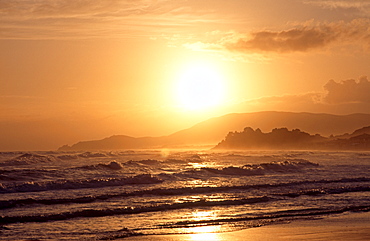 Sunset in Castiglione della Pescaia, Maremma coast, Tuscany, Italy