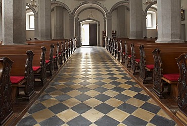 Interior, Town Parish Church of Gmuend, in Kaernten, Liesertal, Austria, Europe