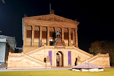 Old National Gallery in Berlin during the Festival of Lights