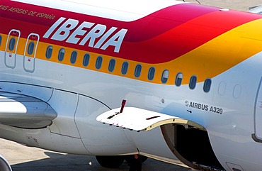 Iberia airplane at Tegel airport, Berlin, Germany, Europe