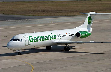 Air Germania airplane at Tegel airport, Berlin, Germany, Europe