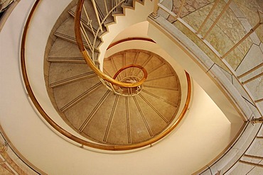 Spiral staircase in the WestIn Grand Hotel in Berlin, Germany, Europe