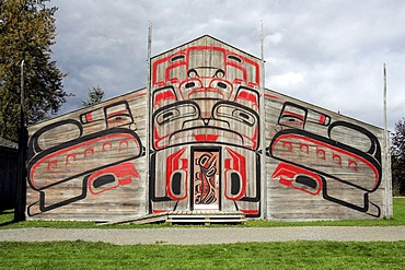 Long house at Ksan Historical Village, British Columbia, Canada