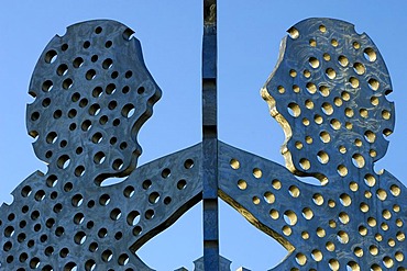 Sculpture Molecule Man in Berlin, Germany