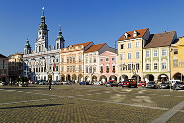 Historic centre of Ceske, Budejovice, Budweis, Budvar, South Bohemia, Czech Republic, Czechia