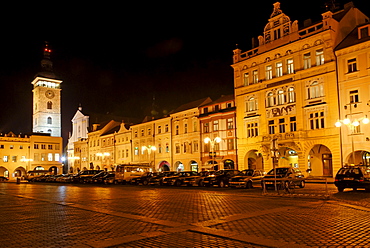 Historic centre of Ceske Budejovice, Budweis, Budvar, South Bohemia, Czech Republic, Czechia, Europe