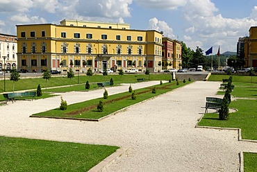 Skanderbeg Square in Tirana, Albania, Europe