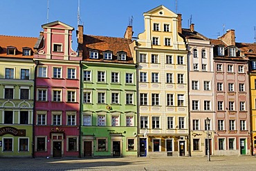 Market square or Rynek, Wroclaw, Silesia, Poland, Europe