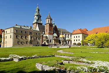 Cathedral on Wawel Hill, UNESCO World Heritage Site, Krakow, Poland, Europe