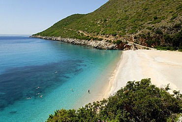 Ionian Sea, coast near Dhermi, Albanian Riviera, Albania, Europe