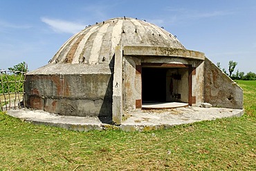 Typical Albanian bunker, a remainder of communist times, Albania, Europe