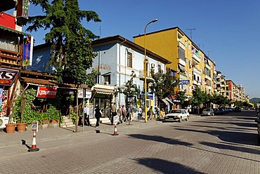 Zogu i Pare shopping street, Tirana, Albania, the Balkans, Europe