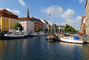 Boats on the Christianshavn Canal, Copenhagen, Denmark, Scandinavia, Europe