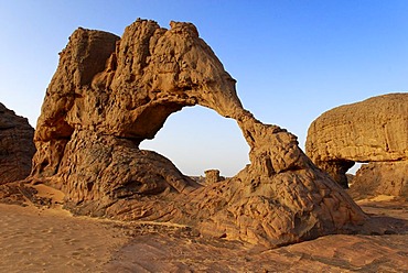 Rock formation in Youf Ahakit, Tassili du Hoggar, Wilaya Tamanrasset, Algeria, Sahara, North Africa