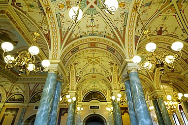 Semper Opera foyer Dresden, Saxony, Germany