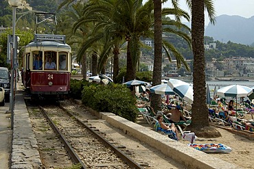 Tram, Port de Soller, Soller, Majorca, Spain