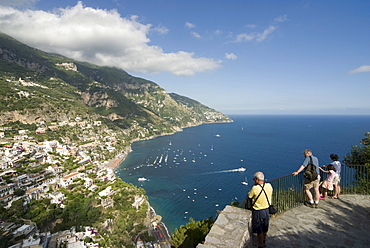 Town of Positano, Amalfi coast, Campania, Southern Italy, Italy, Europe