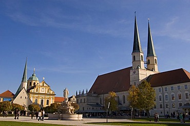 Pilgrimage church Magdalena, Chapell and cooegiate church , Place in Altoetting, Bavaria, Germany