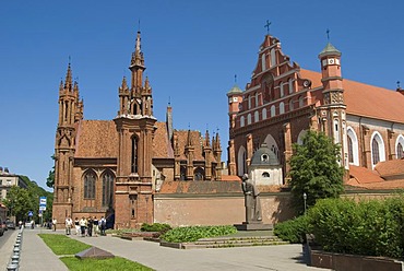 Gothic ensemble St. Anna and Bernardiniu church, Vilnius, Lithuania