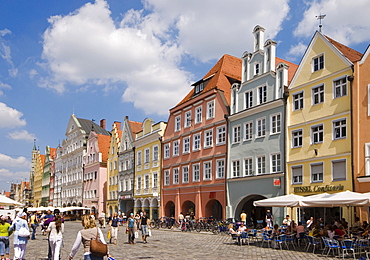 Old town, Landshut, Bavaria, Germany