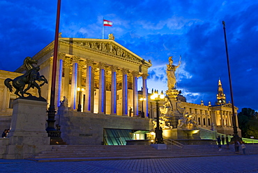 Parliament with Pallas Athene, Vienna, Austria