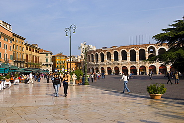 Piazza Bra and Arena di Verona, Verona, Italy