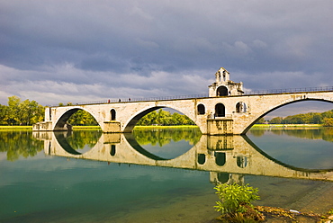 Bridge St. Benezet, Pont d Avignon, Avignon, Provence-Alpes-Cote d Azur, France