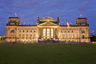 Reichstag with place of the republic, Berlin, Germany